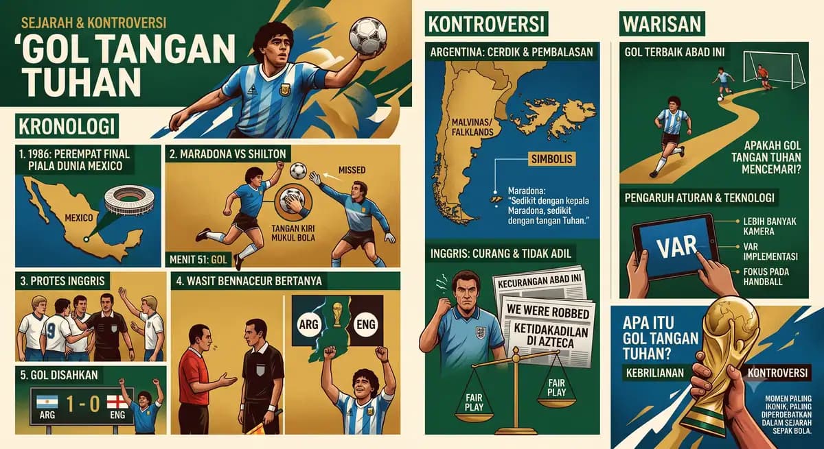 Apa Itu Gol Tangan Tuhan? Sejarah dan Kontroversinya