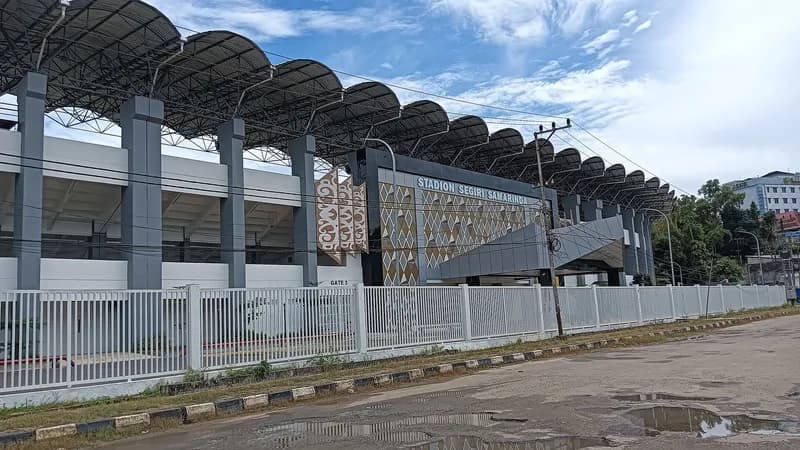 Stadion Segiri di Samarinda, kandang Borneo FC, difoto pada Desember 2025.
