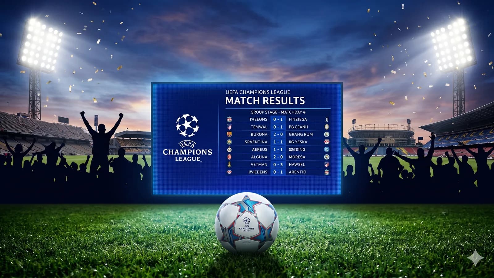 Hasil Liga Champions 2025/2026 Terbaru: Babak 16 Besar Selesai
