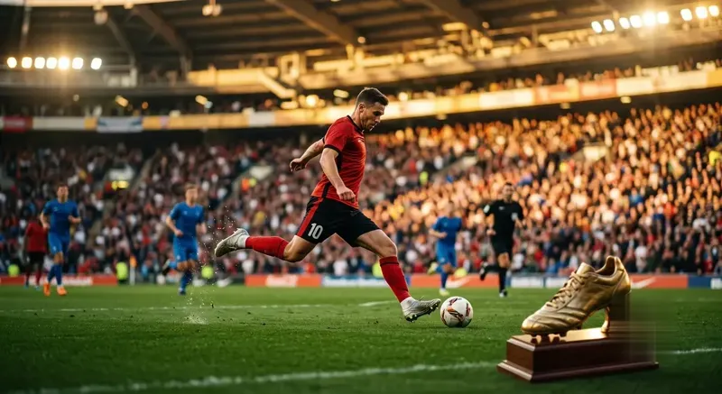 Ilustrasi trofi Golden Boot atau Sepatu Emas pencetak gol terbanyak