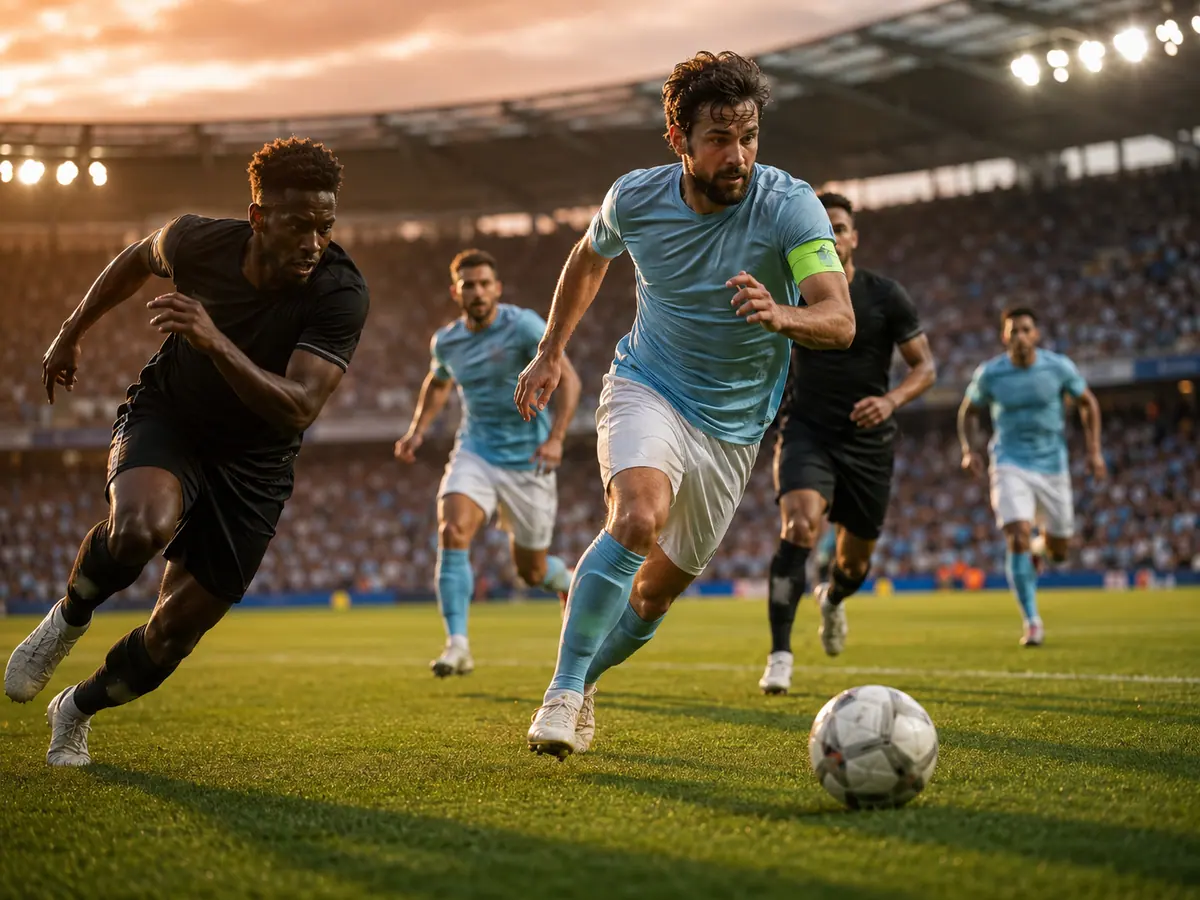 Pemain mengenakan ban lengan kapten dalam sepak bola