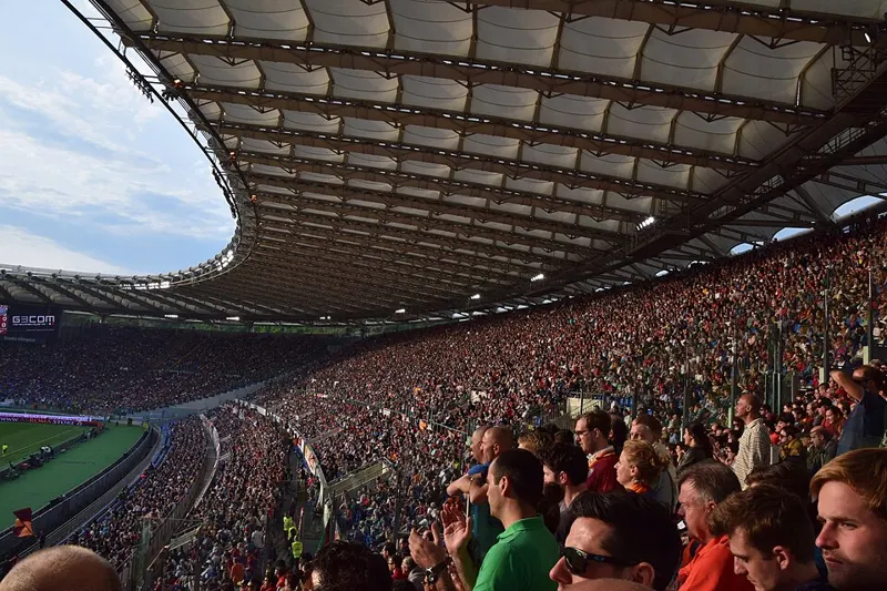 Stadio Olimpico pada Roma melawan Juventus, arsip 11 Mei 2014. Foto arsip untuk konteks venue, bukan laporan skor berjalan. Diperkecil dan dikompresi.