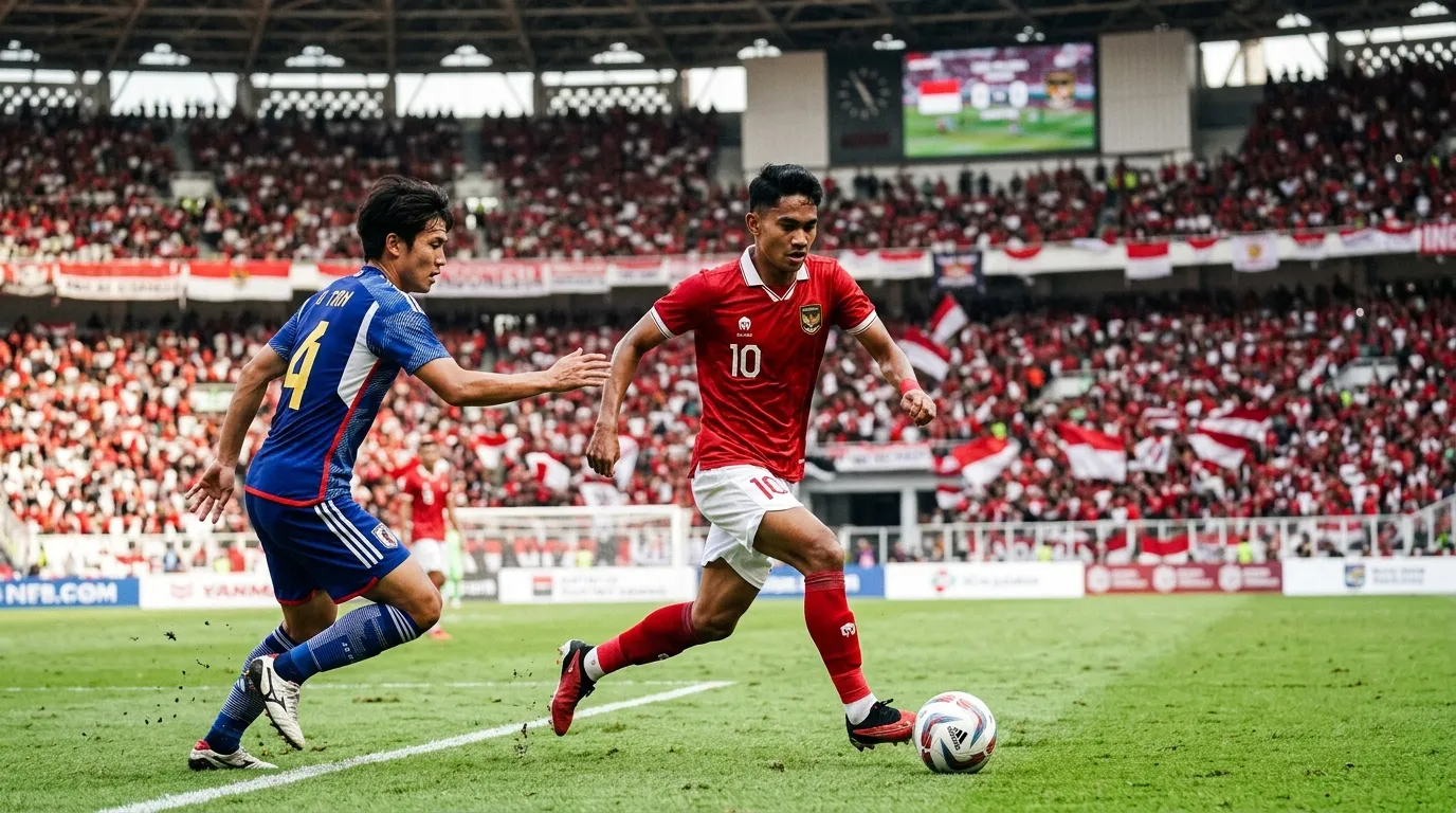 Aksi pemain Pertandingan Timnas Indonesia Terbaru